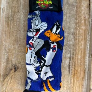 SPACE JAM Socks Shoe Size 6-12. Pack of 2.